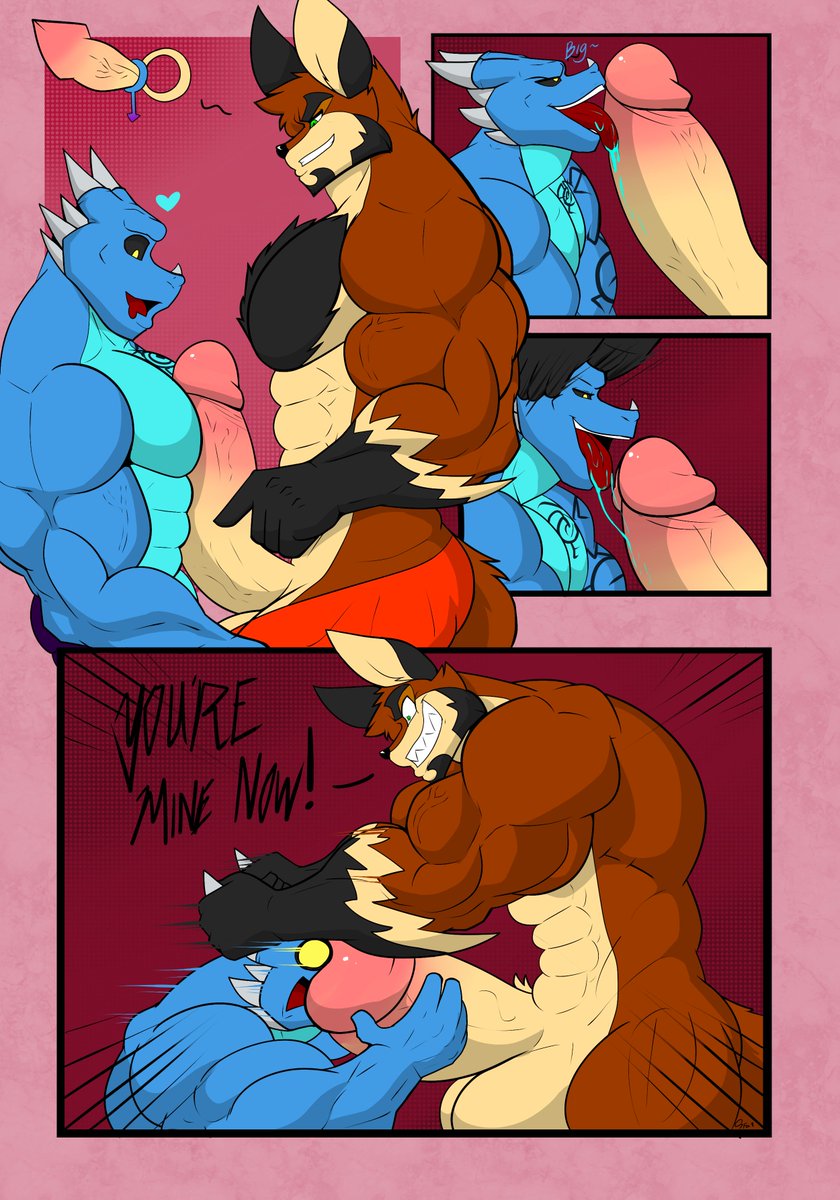 page one cock vore comic for @AuraBDraggie.