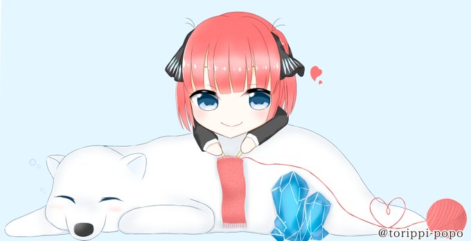 トリ🕊️イラスト・漫画練習したい人さんがTwitterに投稿した中野二乃(五等分の花嫁)のイラスト。