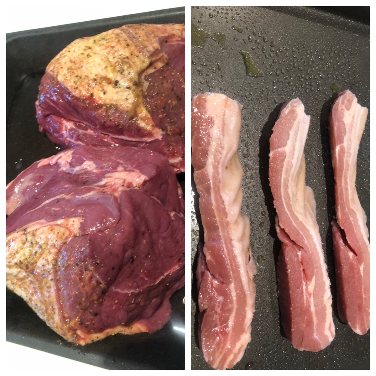 Axis7173's tweet photo. Lazy arvo feed and some cold meat for lunch 2morro wine pepper salt beef butts and some pork bites for the beers this arvo #sorrypeta #notsorry 🍻🥩🥓 https://t.co/PJK8vanRoH