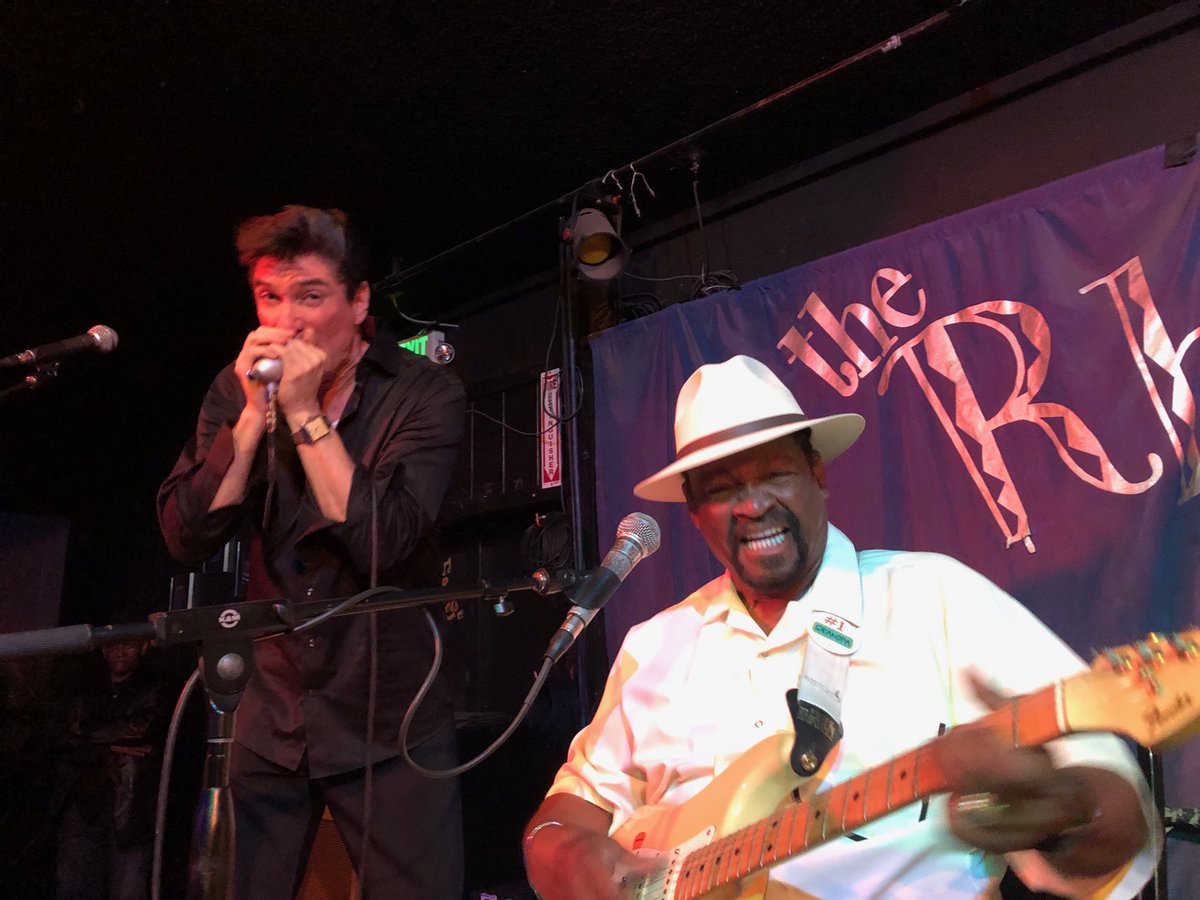 dbaich's tweet photo. It you’re not ⁦@rhythmroomphx⁩ celebrating #DaveRiley’s 70th birthday, you ain’t cool.  #PHX #blues https://t.co/nDXU11qPev
