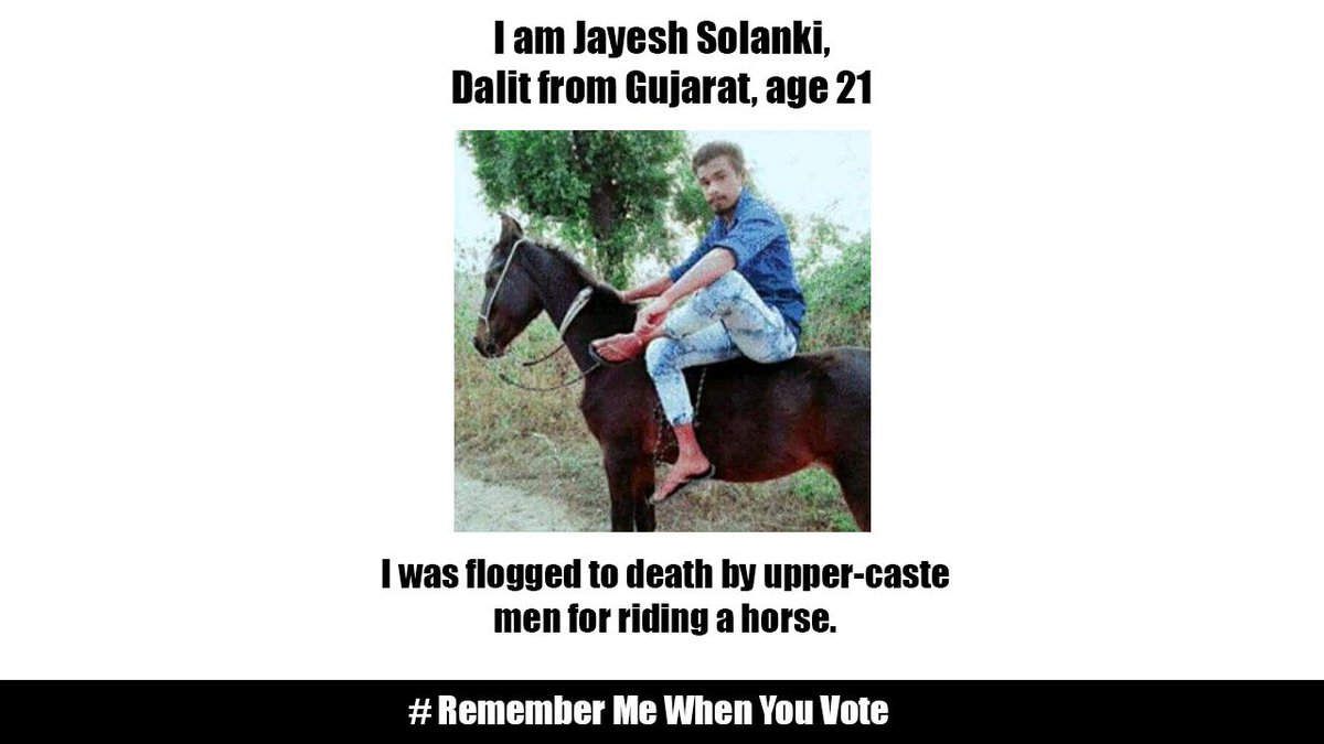 Killed for riding a horse !! Can you imagine, where our Nation is Heading  ?? #RememberMeWhenYouVote