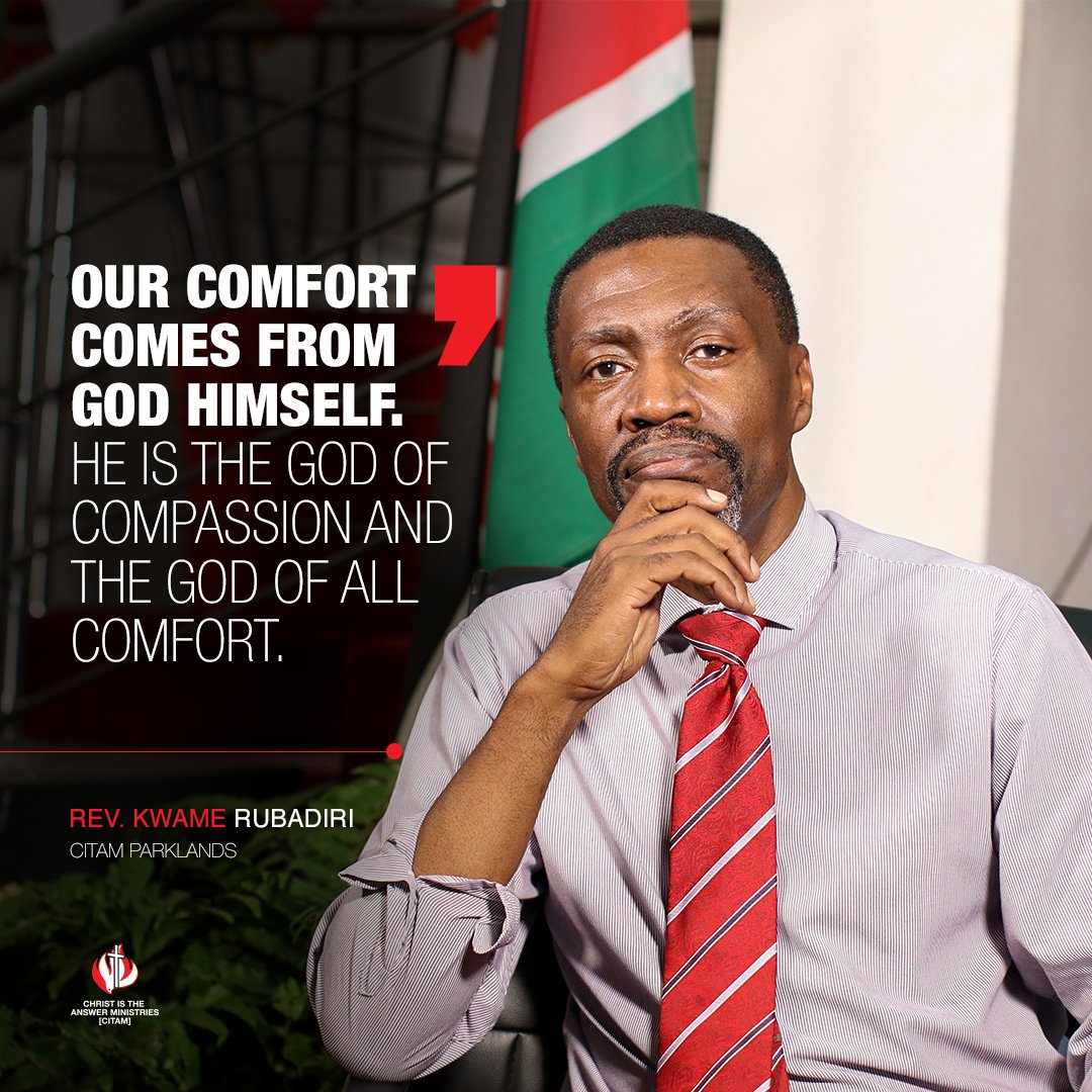 bit.ly/2TT9sKh (Watch Video)

Whenever we are bereaved or burdened, we deeply crave for help, hope, and healing. But where can we get ultimate comfort from?

Join Rev. <a href="/KRubadiri/">Kwame Rubadiri</a> and discover what it means to have a God of comfort.

#CITAMChurchOnline #ChurchEveryday