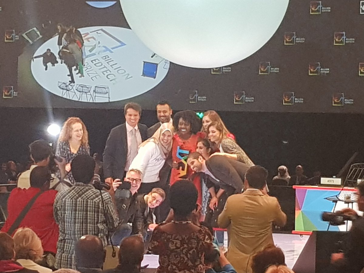 Educ_Technology's tweet photo. Congratulations to @UBONGOtz who have just won the #NextBillionEdtechPrize audience vote! @GESForum #gesf #globaledtech https://t.co/R6DiK1lKQI