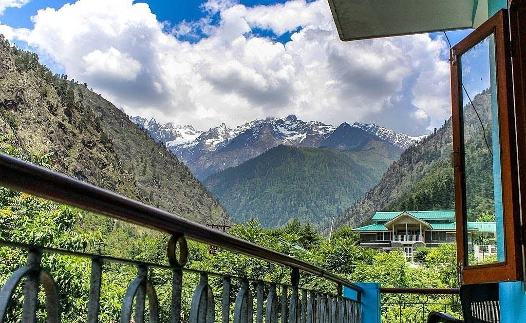 A view from our guest house.. The Hippie Trippy Himachal Trail: Parvati Valley-Kasol-Kalga-Tosh-Manali-Parashar Lake-Rewalsar From 4th-11th May #mountains #travel #natgeo #lonelyplanet #nature #camping #travelphotography #nature #adventure #explore #backpacking #roadtrip