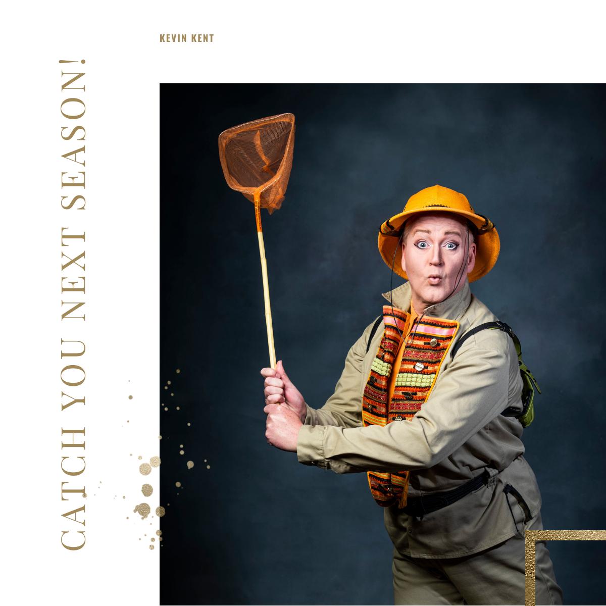 Everyone, meet Kevin! He is surprisingly 😃 different than his on-stage personas, much quieter. He's also Cassie Cutler's main movie date for all things Disney. He’s a great story-teller and we loved watching his endless interactions 🎪 with the audience every night.

📸: <a href="/emi/">emi</a>