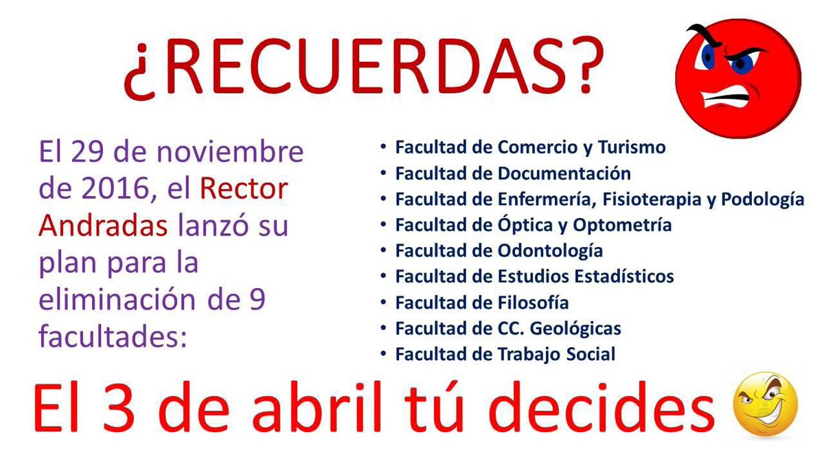 Nosotros lo tenemos claro #votaGoyache y manda a <a href="/carlosandradas/">Carlos Andradas</a> a su facultad