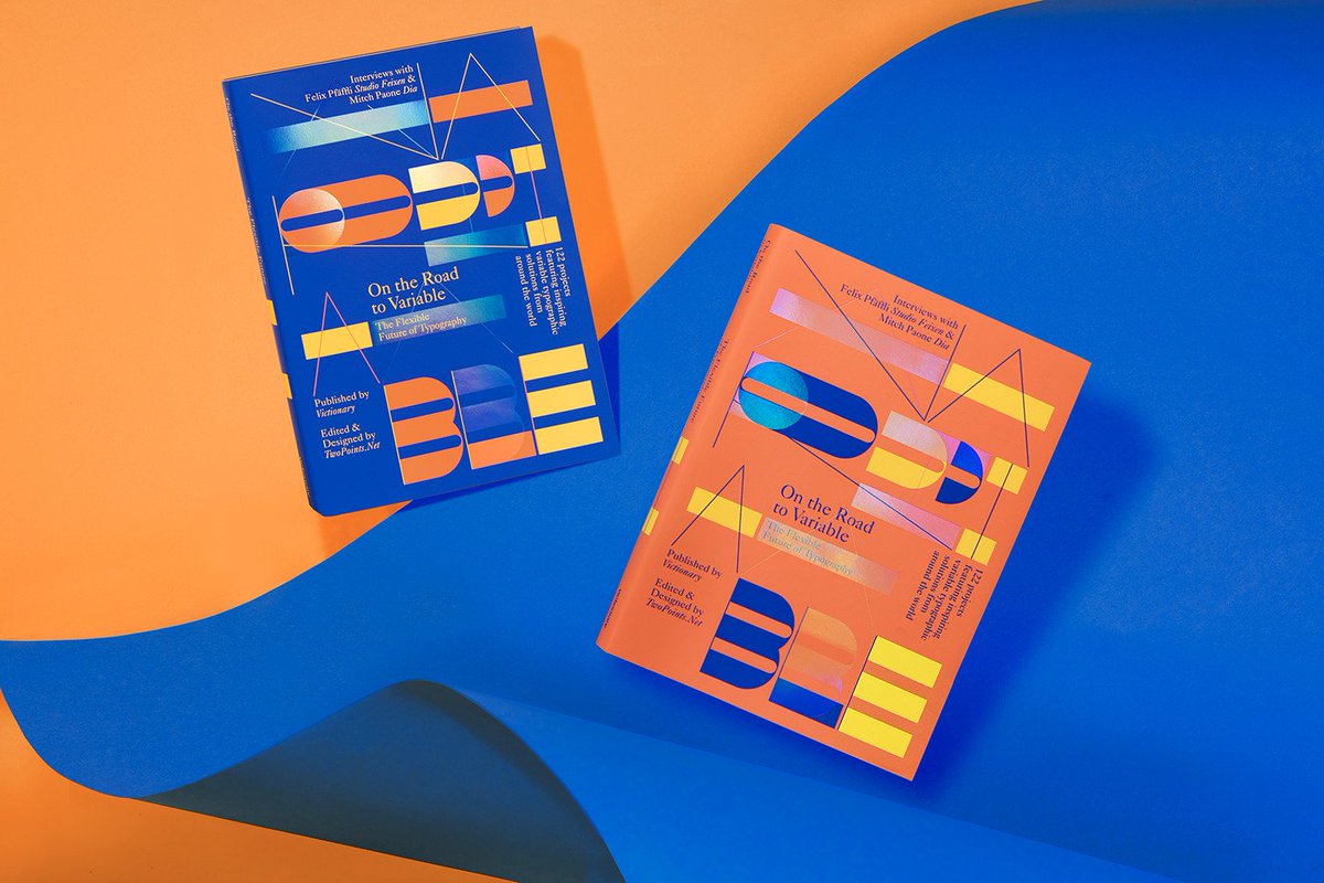 bodara_ch's tweet photo. «#Variable #typography is already becoming an unstoppable force in contemporary #graphic #design. ‹On the Road to Variable› explores an eclectic and exciting collection of work.» Unser Atelier-Buch des Monats, erschienen bei #Victionworkshop. https://t.co/fcjkiI09iw https://t.co/oKMOHh2I8W
