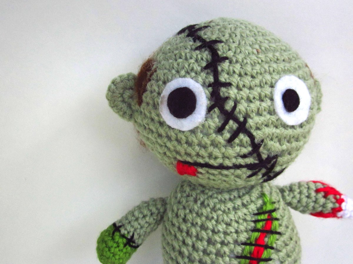 crochet zombie doll