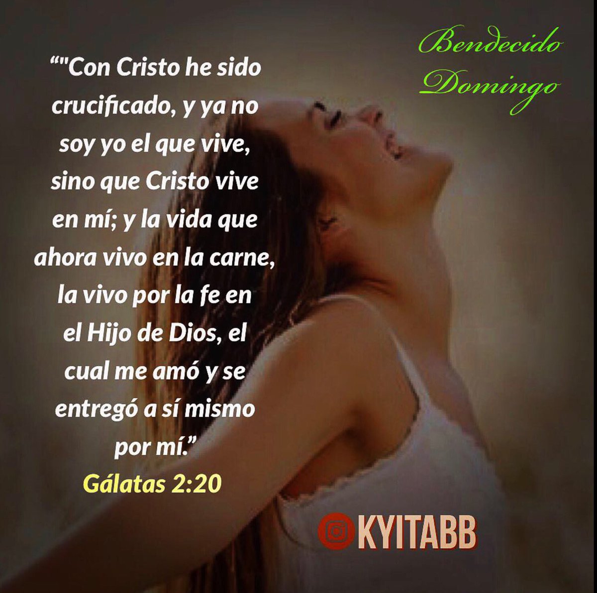 CLAUDIARomanill's tweet photo. #BendecidoDomingo
Con Cristo he sido crucificado, y ya no soy yo el que vive, sino que Cristo vive en mí; y la vida que ahora vivo en la carne, la vivo por la fe en el Hijo de Dios, el cual me amó y se entregó a sí mismo por mí.”Gálatas 2:20 #KYITABB https://t.co/6W9nWRLTfi
