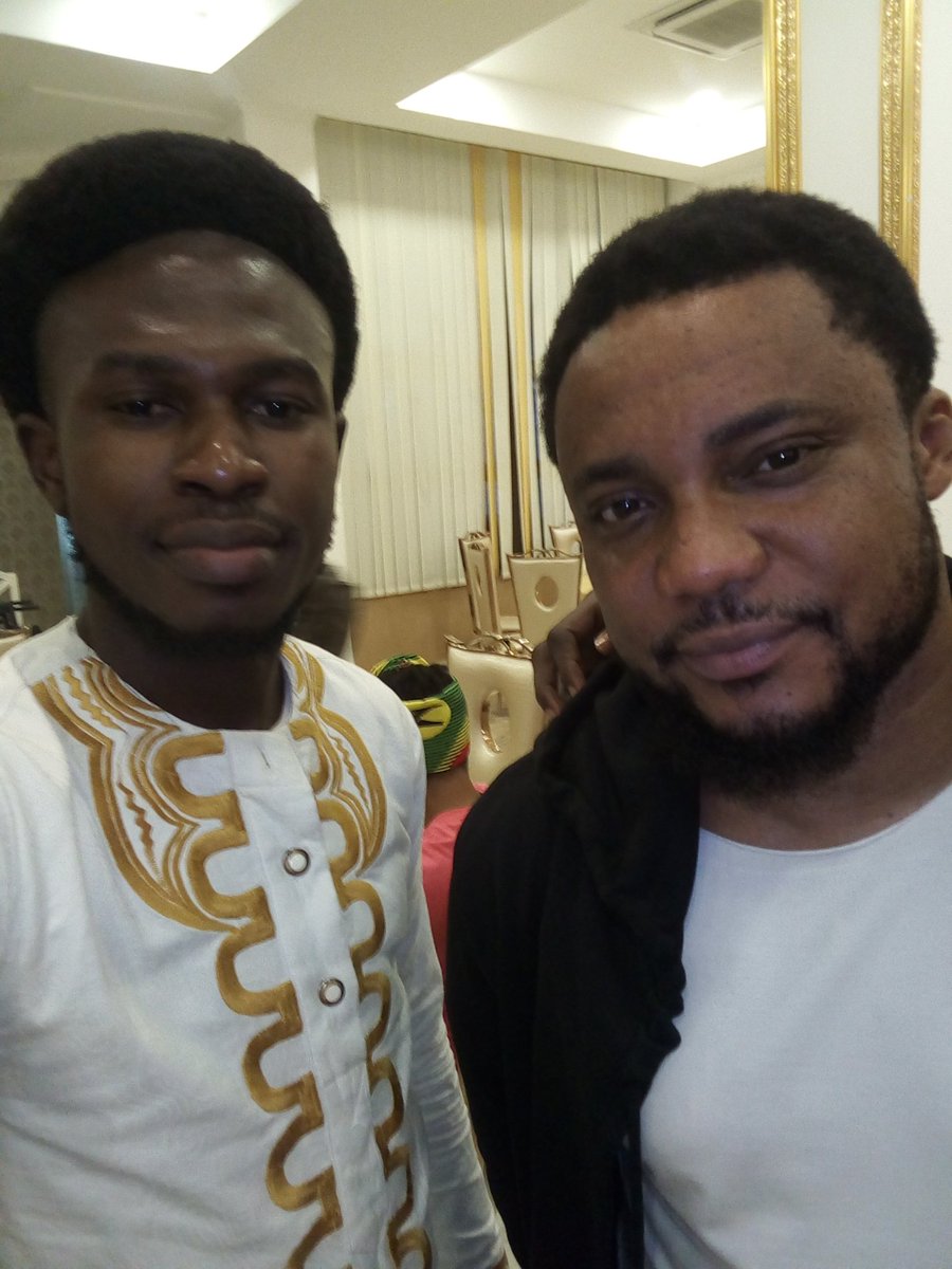 Psalm_one's tweet photo. Dinner time after an awesome night.
With the "Nara" hitmaker @Timgodreyworld after #AgaFest. Congrats on your awards and for picking up the topmost one. #Vimming https://t.co/y3WEunee8q