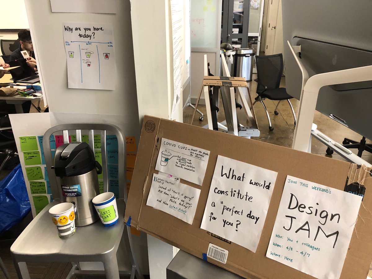 JoeJan6's tweet photo. “Convo Cup” prototyping #NYCServiceJam #GSJam https://t.co/3VtU3zNURw