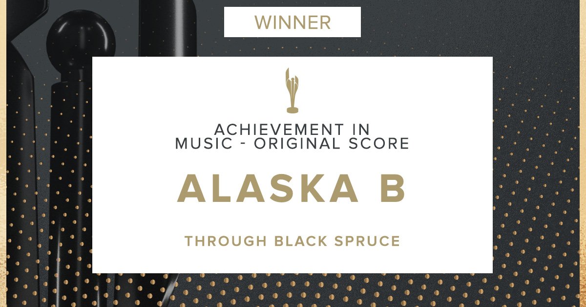 The winner for Achievement in Music, Original Score is <a href="/alaskabeef/">alaska B // 潘思薇ちゃん</a> for <a href="/ThruBlackSpruce/">Through Black Spruce</a>. Congratulations! <a href="/SerendipityPnt/">Serendipity Point Films</a> #CdnScreenAwards
