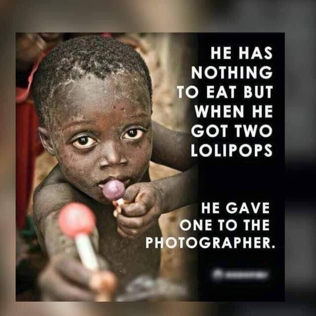 BahHenko's tweet photo. He has nothing to eat but when he got two Lolipops 
He gave one to the Photographer. https://t.co/DA72vvVr2p