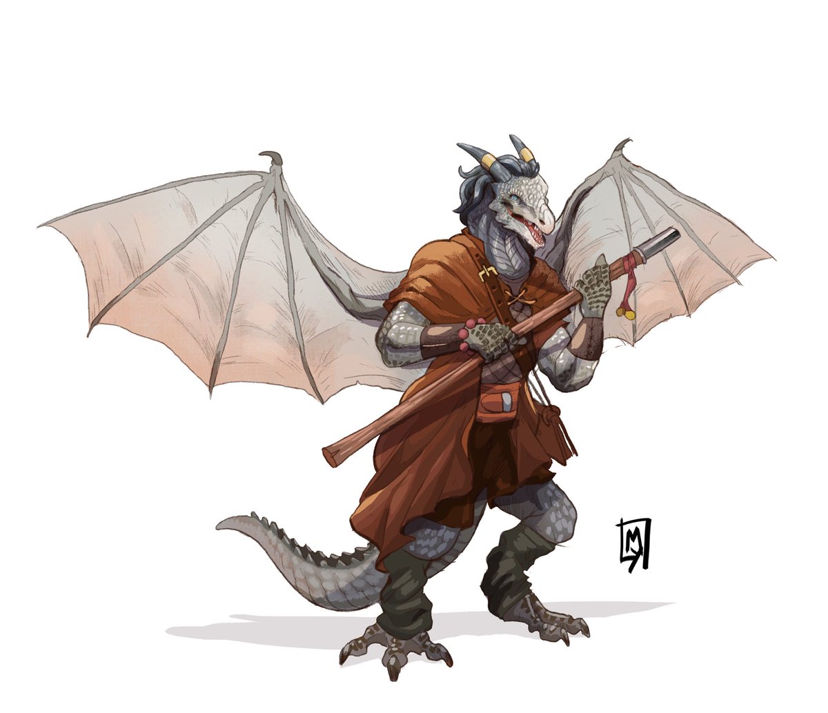 Akri, the Dragonborn cleric.
