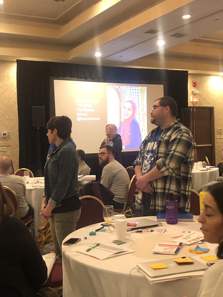 desalvom1's tweet photo. Celebrating our educators with less than 5 yrs in the “game”. We need you, we want you, and we want to empower you. @MarianaBracetti @TeachtoLead  #ttlsummit #teachtolead #philadelphia https://t.co/aVOZoxA3Mq