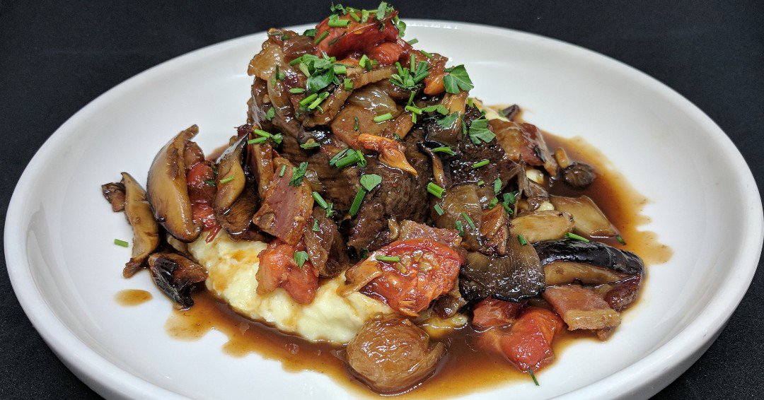 TheOriginalMKE's tweet photo. Did you see our spot on the Morning Blend when Vinny prepared the Beef Short Rib Chasseur?

Beef Short Rib  with bacon, roasted tomato, mushroom, pearl onion and lemon parsnip puree.  Stop in and have it one more time, this savory dish will not be on our spring menu coming 4/11. https://t.co/q7qXrPC20W