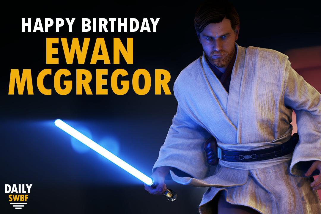 Happy Birthday to the smoothest Jedi in the galaxy, Ewan McGregor! 