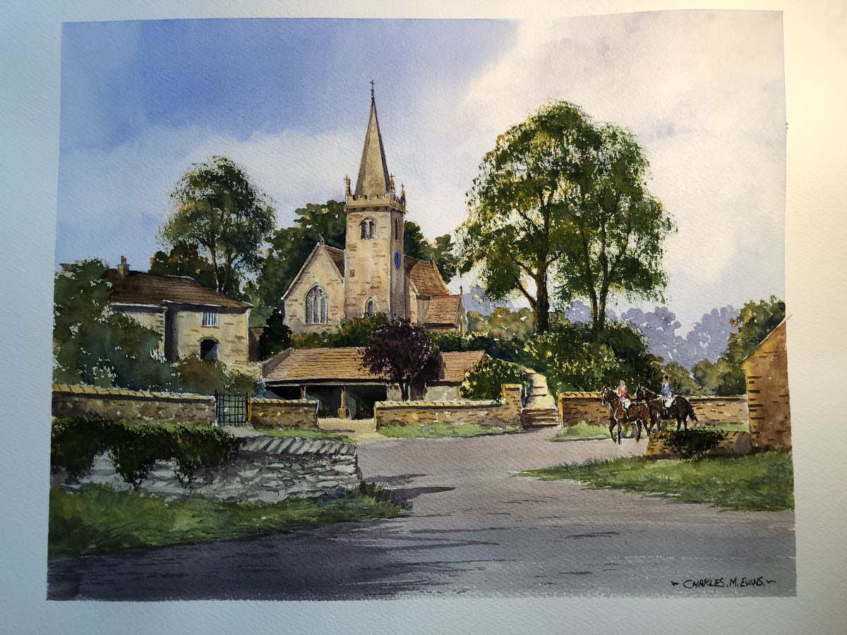 charlesevansart's tweet image. Job done @DalerRowney #Watercolour charlesevansart.com