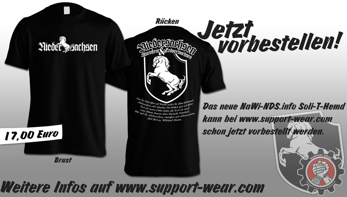 NaWi_NDS's tweet photo. Ab sofort könnt ihr unser T-Hemd bei @sw_versand vorbestellen!

https://t.co/bvLScr3l9A https://t.co/Je78dQcrLv