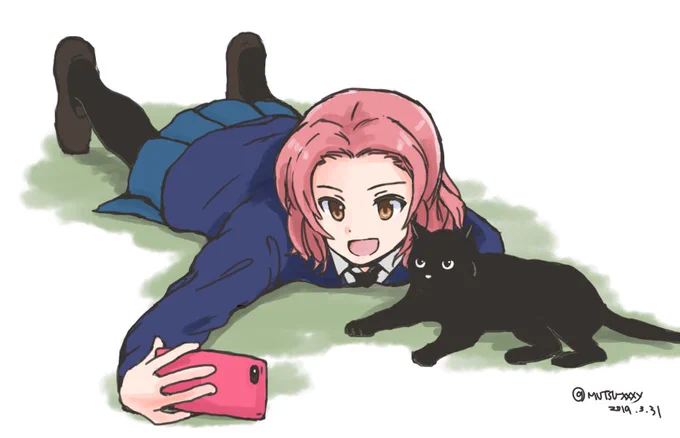 お題「ローズヒップ」 と猫
#ガルパン版深夜のお絵描き60分一本勝負
#ガルパン版深夜のお絵描き60分一本勝負_20190331 