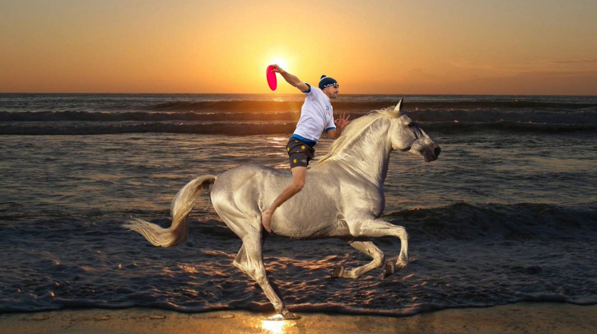 <a href="/GBMastersBeach/">GB Masters Beach</a> played #Driftwood on Curracloe beach, Ireland last weekend.
#Cowboy needs to read up on the rules: "No player may physically assist the movement of another player, nor use an item of 
equipment to assist in contacting the disc."