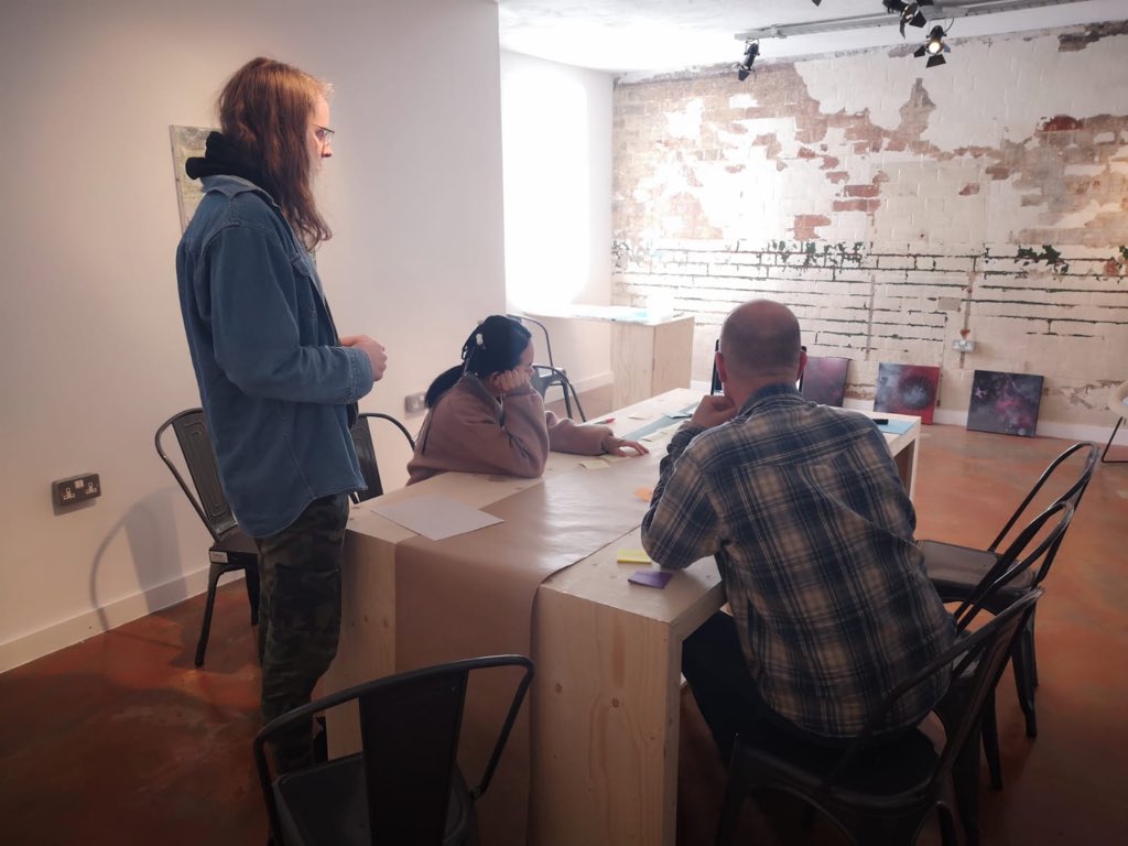 Our jammers on the final stretch creating their prototypes #GSJam