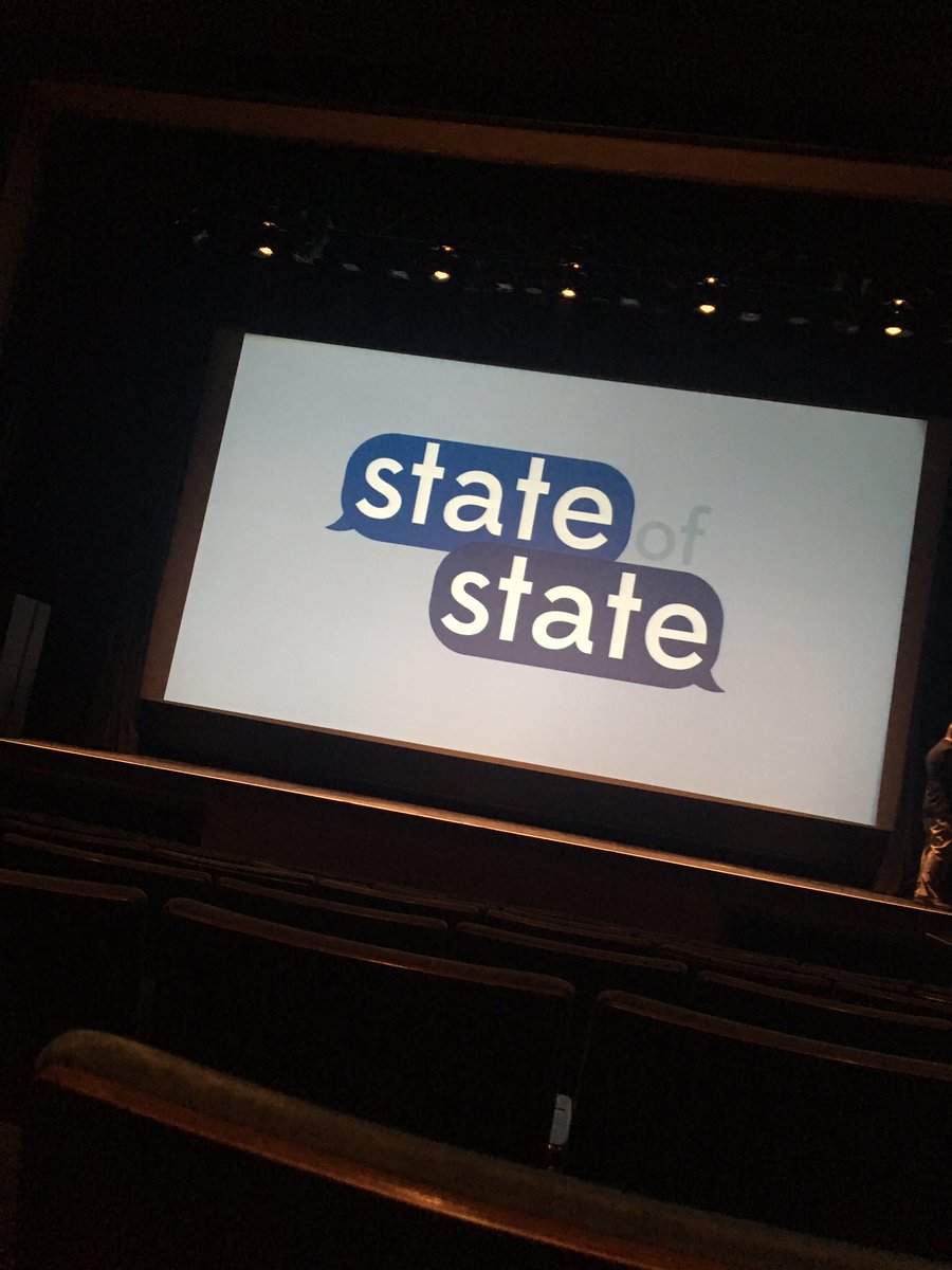 PSUStateOfState's tweet photo. Today is the day! Come check out our conference TODAY at 2:30 at The State Theatre!!! Food &amp; discussion at the Hintz Family Alumni Center afterwards! #StateofChange https://t.co/O2pHN31q1X