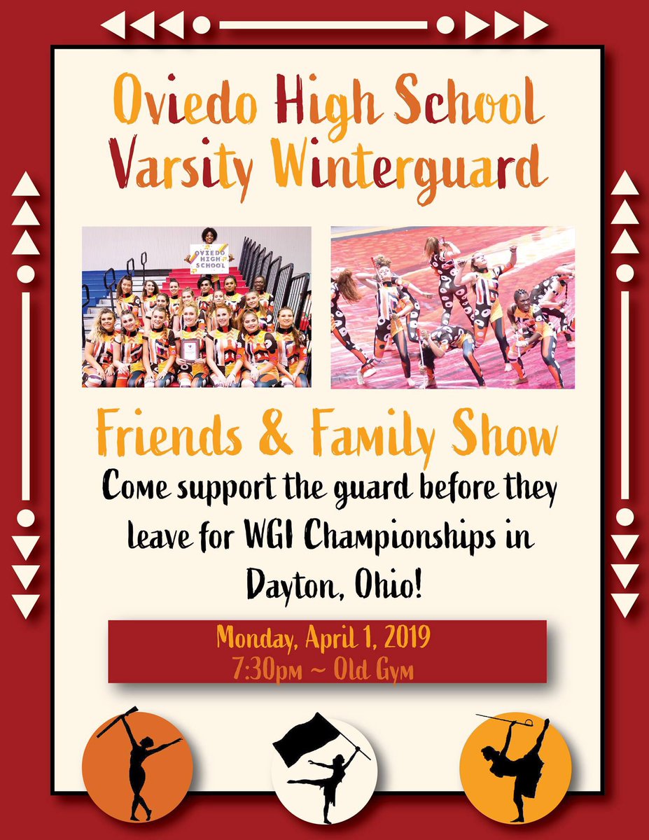 oviedoband's tweet photo. Let’s come out and show our support as Varsity prepares for Dayton! https://t.co/qrLN2YD7BN
