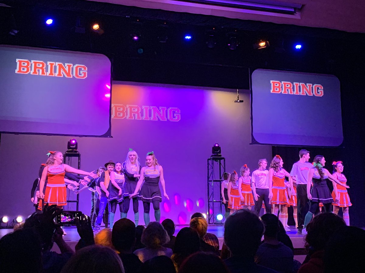 MrKevinBarnes3's tweet photo. Closing night of #BringItOn. What a great performance! Congratulations to the cast and crew on your fun and brave performance. Ms. Weis and Mr. Vermue- you rock. #greatshow #cheertastic https://t.co/Niz24LJhnr