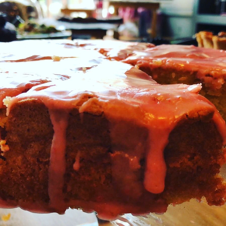 Pokusevskis's tweet photo. A new favourite; Vanilla strawberry and almond cake 🍰 #HomeMade #GoZoz #HeatonMoor #MothersDay https://t.co/kXEfa0eoib
