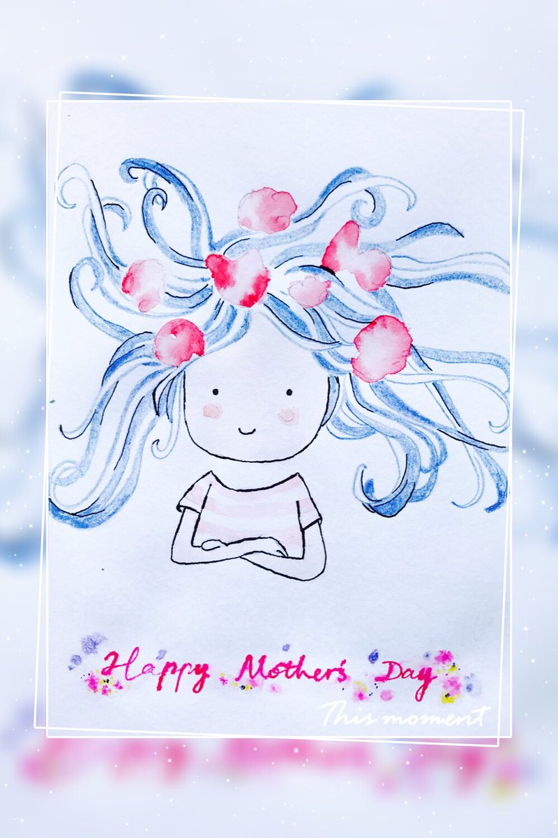 gracepanuk's tweet photo. Happy Mother’s Day n enjoy the ☀️ 
#HappyMothersDay2019 #watercolor practice https://t.co/4YJhGilsVQ