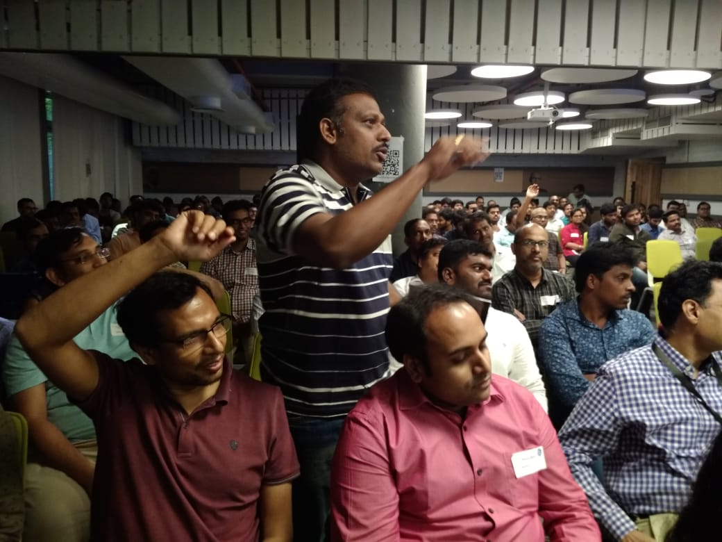 THubHyd's tweet photo. Amazing enthusiasm and some brilliant answers @GE_Digital @GEIndia #PredixTheDigitalFuture @THubHyd 

#MyDayAtGE #IIoT #innovation #InnovateWithTHub https://t.co/xq19G34b7A
