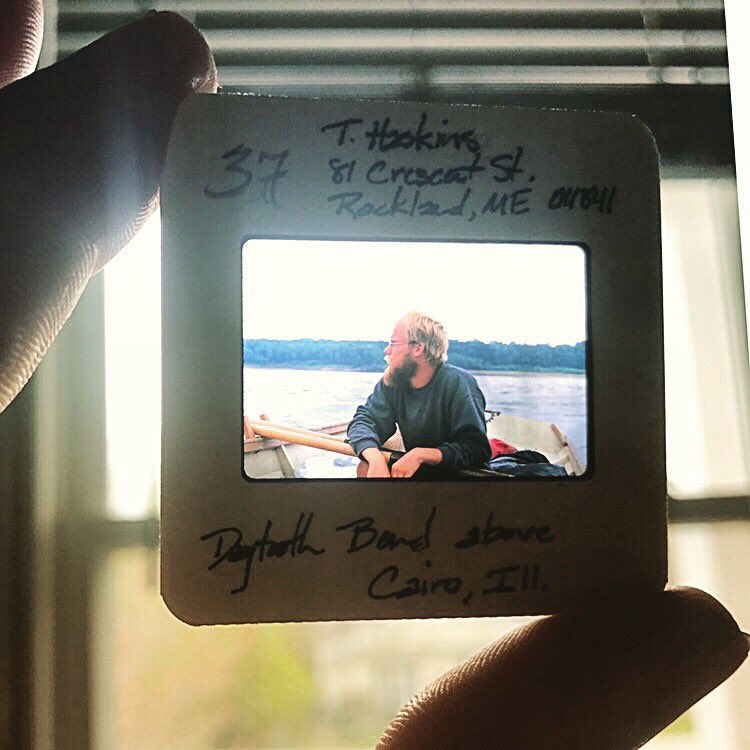 ChasingTwain's tweet photo. Going through some old slides for a Mississippi River talk I’ll be doing this week and came across some photos of myself I haven’t seen in 17 years...
•
#mississippiriver #illinois #chasingtwain #rowboat #timelikeariver #35mmslides https://t.co/Xto7eJGc1b
