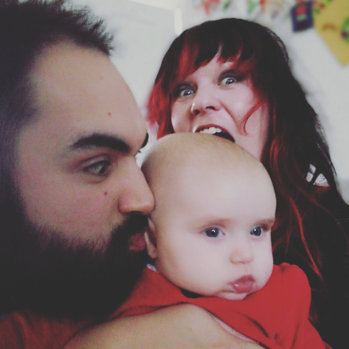 mumvdad's tweet photo. Happy Mother's Day to Jen who, when's she not trying to eat the baby, is the most loving and nurturing Mum a little girl could ask for. It's true, baby legit told me. #mothersday #mothers #mothersdaylove❤️ #happymothersday #sillymummy https://t.co/oRHFOwr079