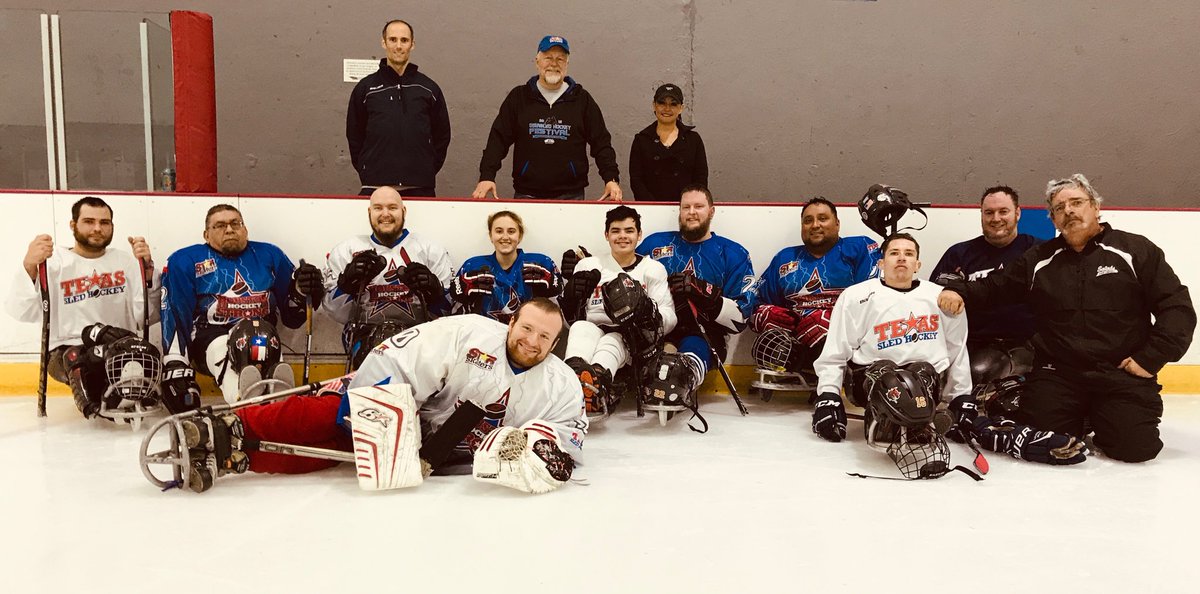 STARskaters's tweet photo. Thanks to everyone who participated in the 3 on 3 tournament to benefit #sledhockey in Houston!  Great time with even greater people! https://t.co/ut9NcuG8tJ
