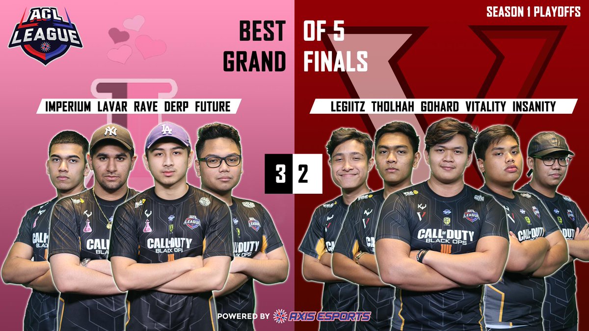 AxisEsportsMY's tweet photo. [ACL | #CODBlackOps4]

🚨ON STAGE🚨

🛡️GRAND FINALS🛡️

@LovePotionSEA IS YOUR CHAMPION OF THE SEASON 1 

#AxisACL #AxisS1Playoffs #BlackOps4 https://t.co/y76gPVQyaX