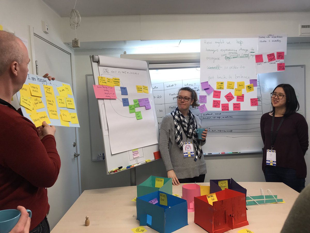 GSJamLinkoping's tweet image. Presentation time! Welcome to the chamber of feelings! It’s an escape room game to help young people deal with uncomfortable situations. #GSJam #GSJamLin #ThisIsHowWeJam