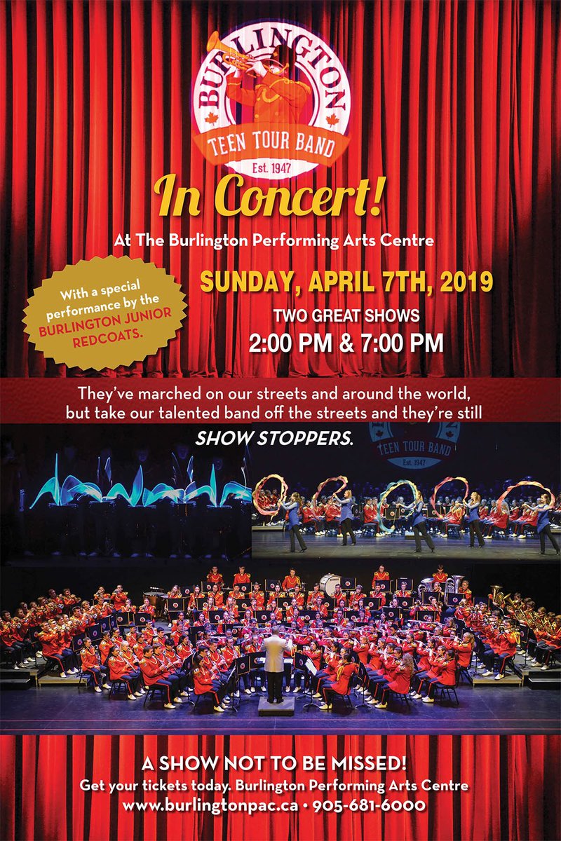 Best show in town!  Great price too!  Please come support the Pride of Burlington and their guests! <a href="/BTTB1/">Burl. Teen Tour Band</a>  <a href="/JuniorRedcoats/">Burl. Jr. Redcoats</a>