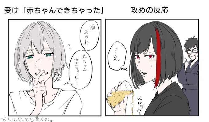 赤ちゃんできちゃった!な蘭モカ、曲聴いたさんと同じテンプレでやってみましたよ🥰楽しかった、テンプレお借りしました!💪 