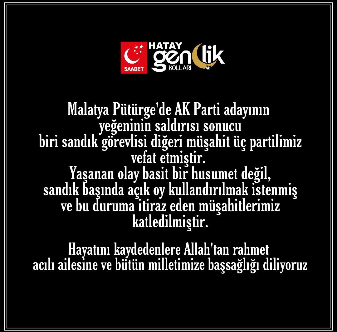 gencsaadethatay's tweet photo. #3CAN Alacağınız fazla  iki oy yerin dibine batsın https://t.co/AU2NWWlgqn