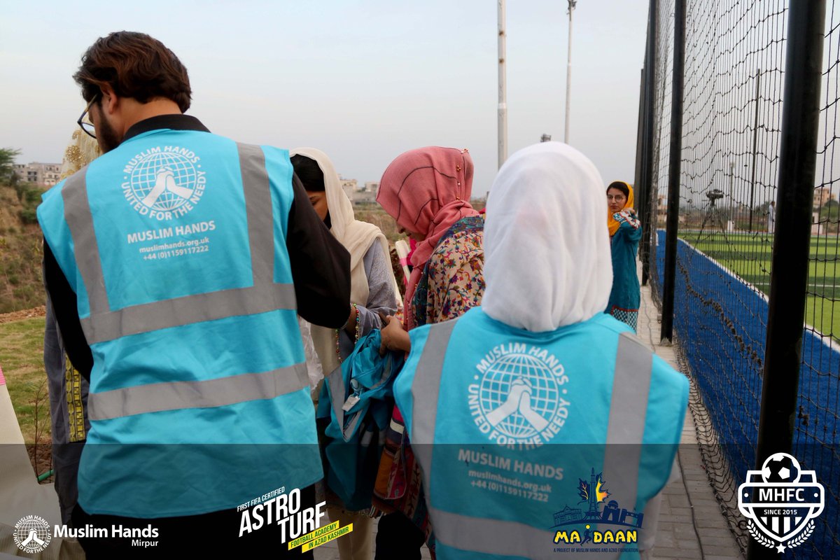 MuslimHandsMRP's tweet photo. The ceremony was more like a nuke than fireworks because we've made the mark in the AJK. But every Boom starts with an initiation &amp; that’s why our Staff &amp; Teams were engaged in the preparations for the big night.
#TotalFootball #PlaySweatRepeat #StreetChildUnited #muslimhands https://t.co/1ziAeJxPHq