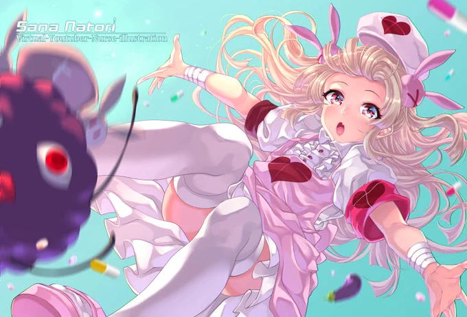 気に入っているVtuber絵4枚です!
 #平成最後に自分の代表作を貼る 