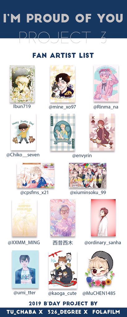folafilm's tweet photo. PROJECT ❸
#IMPROUDOF슈OU 

Special Thanks 🥰

🌨 PHOTO LIST
@minseokiss 
@TODAY_s_LOVE 
@chennyxiu

🌨 FAN-ARTIST
@Rinma_na
@Chiko__seven
@MuCHEN1485
@envyrin
@umi_tter
@xiuminsoku_99
@kaoga_cute
@cpsfms_x21
@XXMM_MING
@Chiko__seven
@MuCHEN1485
@mine_xo97
Ibun719
西昔西木 https://t.co/t3OgKGci3G