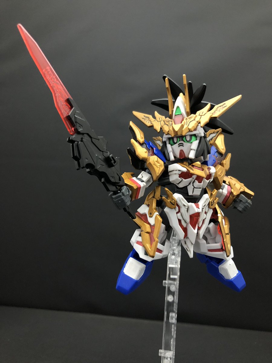 Twitter キム 今期はグエル推し على تويتر ガンプラの画像貼るとrtされると聞いて Sd三国創傑伝 劉備ユニコーン ガンダム 完成 肉抜き穴埋め等の改造はせずに素組みにツノ裏等の丸まっている部分を削り落としたくらい 塗装は全て筆塗り 金もグレーはシタデル