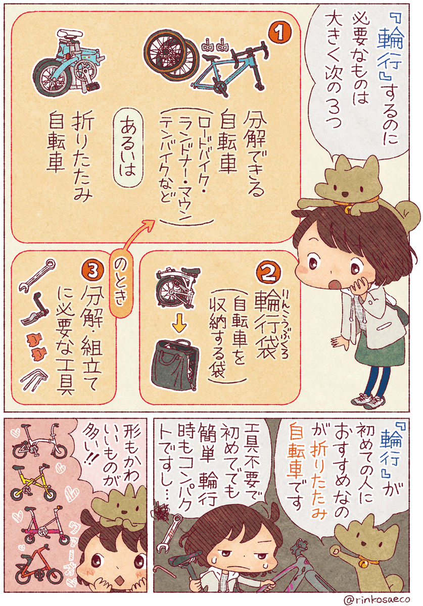 自転車の「輪行」について
分かりやすくまとめてみました!! ② 