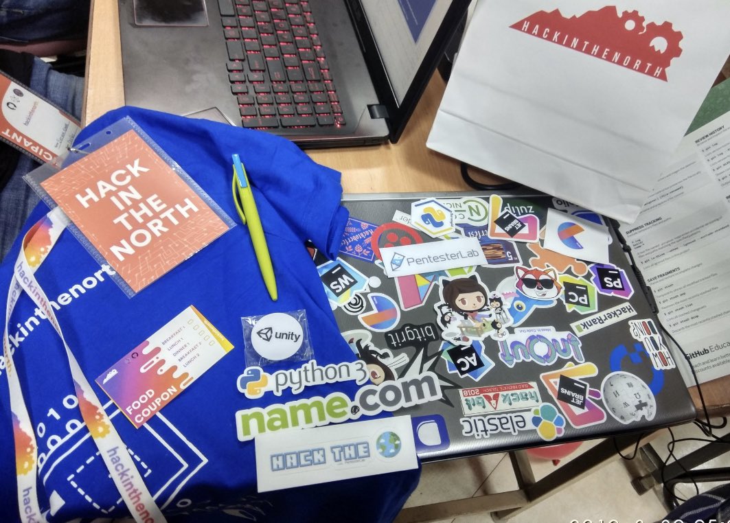 namedotcom's tweet photo. So cool. Thank you so much #HINT4. Now go get some sleep. #36Hours #hackathon Photos via @_tiwariabhishek @SakshiShreya3 https://t.co/0ukZGSfMaZ