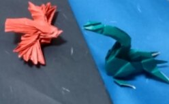 WaccaMarco's tweet photo. 「トビ /Black kite」
創作者：神谷哲史
「首長竜 /Plesiosaur」
創作者：マルセロ・アリスピ・グズマン /Marcelo Arispe-Guzman
『第24回折り紙探偵団コンベンション折り図集』
折り手：ドーナツのかたち

これからもいろんな作品折ってみたいです。
#折り紙作品 #折れるよ発表会 https://t.co/6WOSaSv815