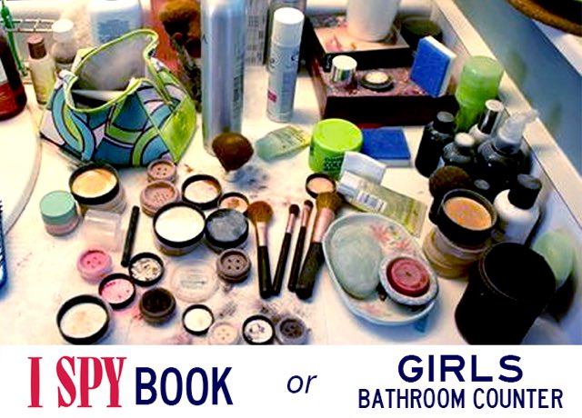 nickturani's tweet photo. It’s time to play “Is it a page from an I SPY book or is it a girl’s bathroom countertop?” https://t.co/nvsJpwQ5yc