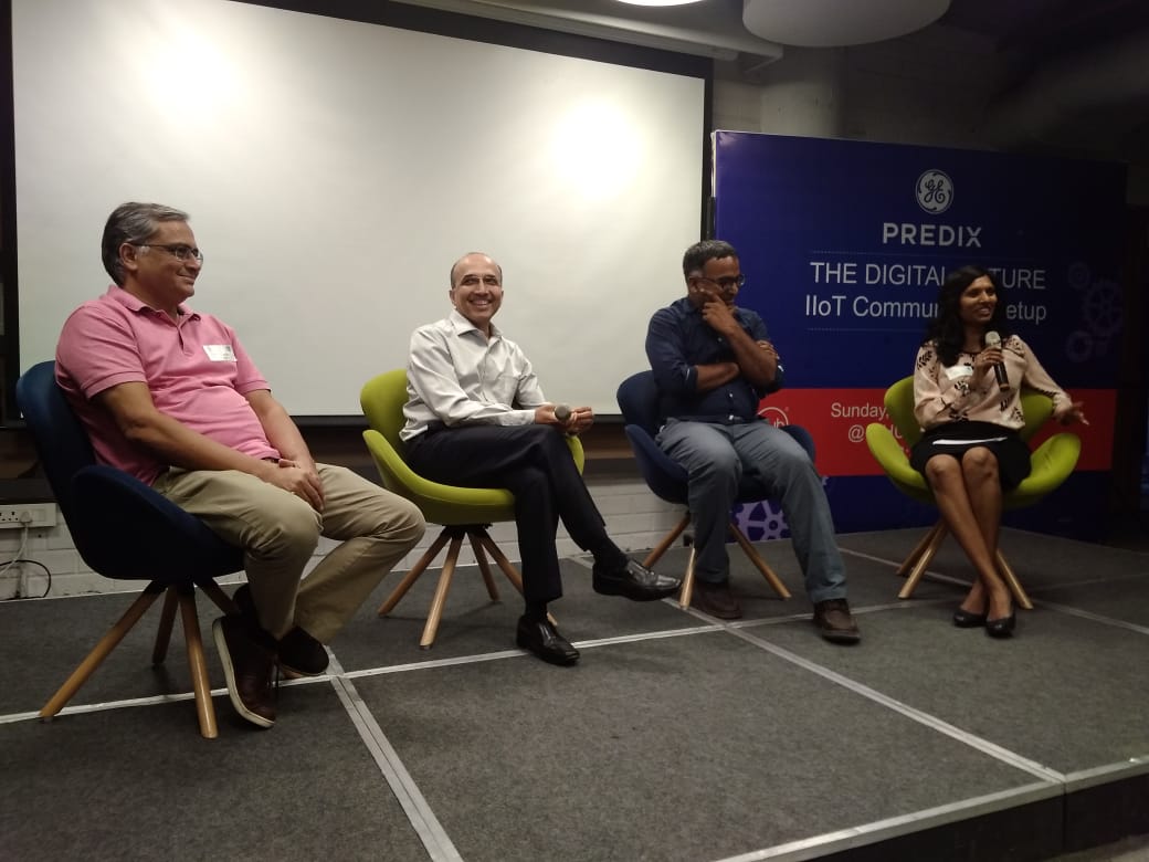 THubHyd's tweet photo. Fireside Panel Chat from the best in the Industry, Academia and Startups  @BhateNitin @ravignarayan @rameshl1 @ShantaThoutam @GE_Digital #PredixTheDigitalFuture @GEIndia @THubHyd 

#MyDayAtGE #IIoT #innovation #InnovateWithTHub https://t.co/DLFu9qt2yt