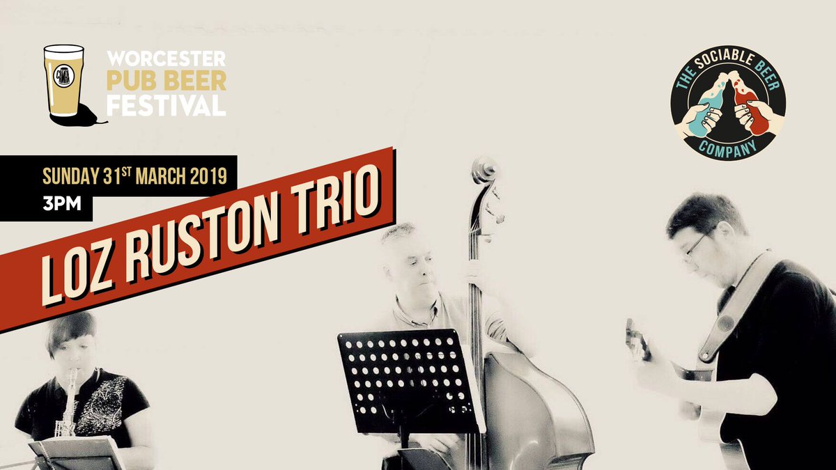 Join us for a chilled one for the last day of Worcester Pub Beer Fest! 
The Loz Ruston Trio will be playing from 3pm, treating us to an afternoon of relaxed jazz vibes (hangover friendly) 🎷

#Sunday #chill #Worcester